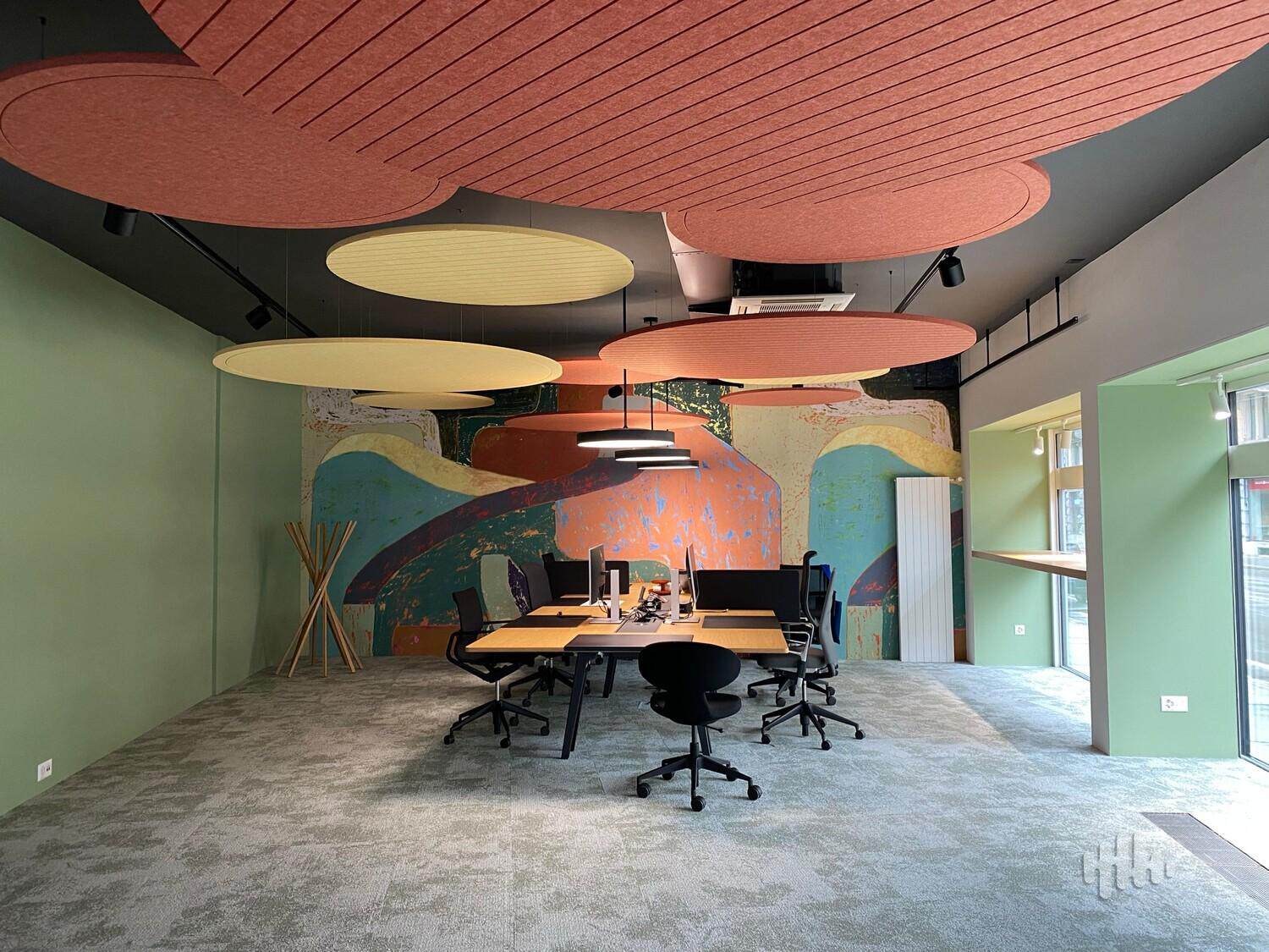 Panneaux acoustiques pour plafond en PET - Archisonic Ceiling