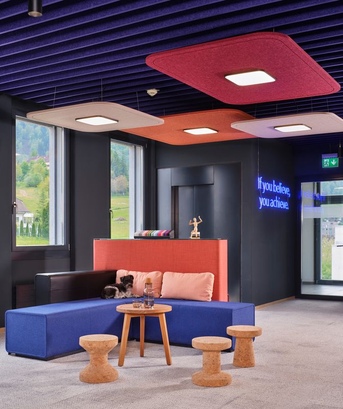 Tetra - luminaire acoustique