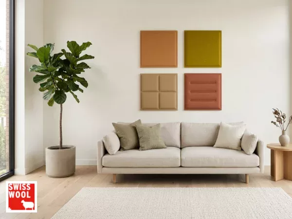 WOOPIES SQUARE - panneau acoustique laine naturelle